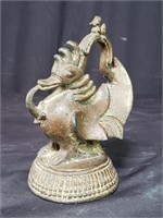 Antique bronze opium weight