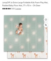 77" x 70" Foam Play Mat, Oh Deer

*appears new,