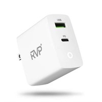 RVP+ USB C Wall Charger 38W  2-Port with USB C/A