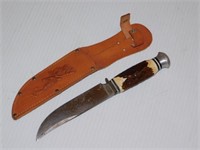 Solingen Germany antler handled knife No. 18109