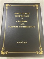 22KT Gold Replicas of Classic US Paper Currency
