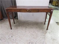 CHIPPENDALE STYLE SOFA TABLE WITH DRAWER