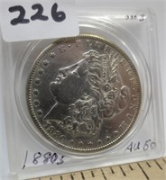 1880-S Morgan silver dollar