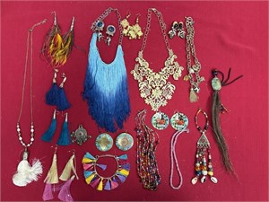 Estate Costume Jewelry: Multicolor Cascade