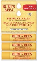 BURTS BEES BEESWAX LIP BALM 3 PACK
