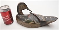 *Antique canard en bois sculpté