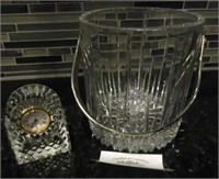 Waterford Crystal Ice Bucket & Clock