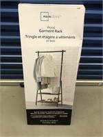 New  Open Box - Mainstays Wood Garment Rack
