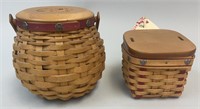 2 Valentine Sweetheart Baskets - 2002 Small