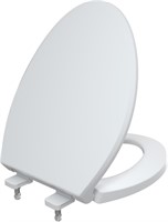 R&T Elongated Toilet Seat Slow Close White