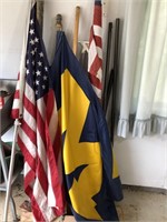 Flags, US Flags, University of Michigan Flag,