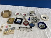 Tea Plates, Tea Cup, Glasses and misc.