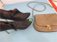 Ladies size 8 shoes (Italian) & Evening purse