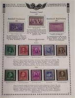 1939-40 US Stamp Sheet