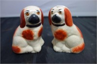 STAFFORDSHIRE STYLE DOGS 4" HIGH