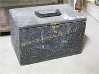 Wooden Box w/ Latch, Black Paint