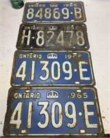 Old license plates