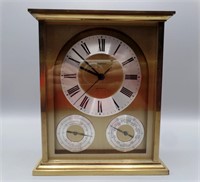 Hampton Quartz Mantle Clock Barometer Thermometer