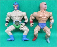 2x Vintage Wrestling Figures The Iron Shiek + 1