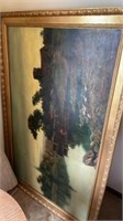 57 inch Large Oil Painting framed