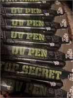 (6) top-secret UV pens.