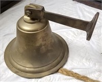 6" Brass Wall Mount Ship Bell, Great Sound