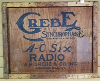 Grebe Synchrophase A-C Six Radio Crate Panel