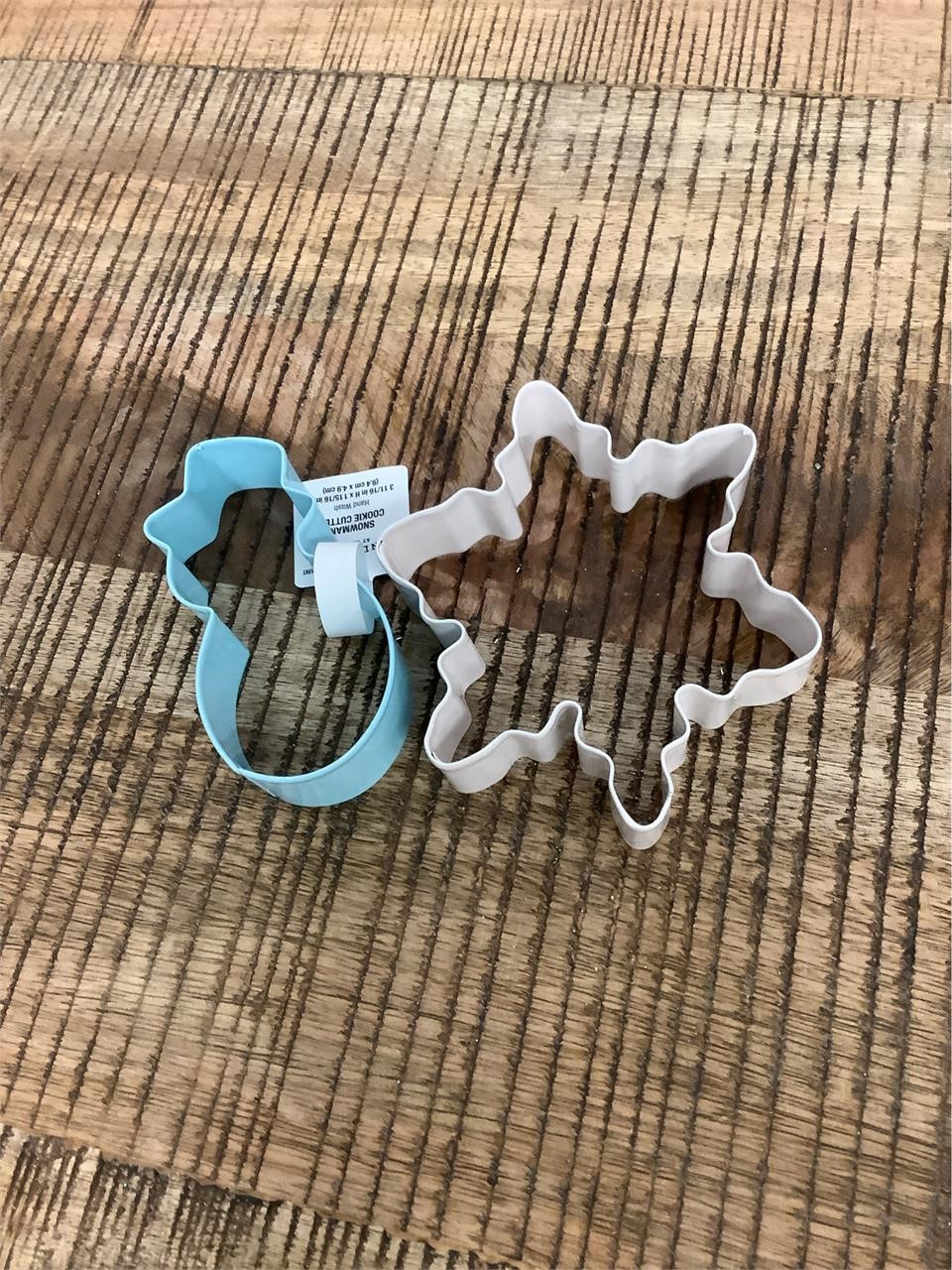 $4  snowman and snowflake cookie cutters