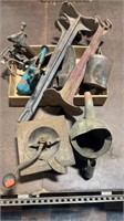 Lot of Misc, Antique Metal Items including Shoe