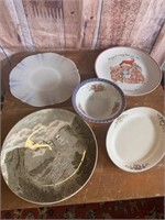 5 Vintage Miscellaneous Dishes/Plates