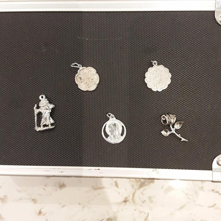 Sterling charm lot