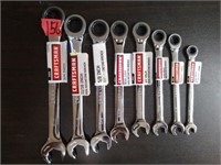 8pc Craftsman Dual Ratcheting Wrenches SAE