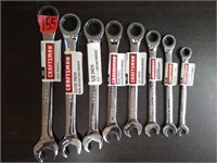 8pc Craftsman Dual Ratcheting Wrenches SAE