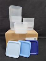 2 sets of cubix food storage (12 pc sets) (blue