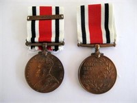 Two Special Constabulary Medals George V