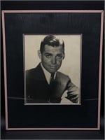 Vintage Autographed Clark Gable Picture