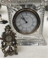 (2) Clocks - Waterford Crystal and Swiss