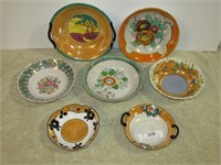 (7) Vintage Porcelain Lustreware Bowls up to 9.75"