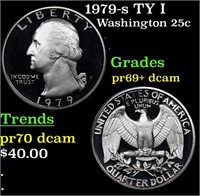 Proof 1979-s TY I Washington Quarter 25c Grades GE