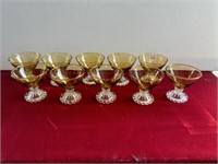 Set of 10 Vintage Boopie Footed Dessert Glasses