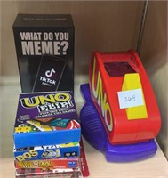 Games: What do you Meme? and Uno