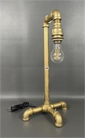 Metrotex Designs Gold Industrial Table Lamp NEW