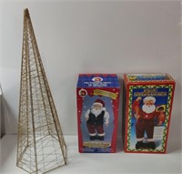 Hip Swinging Santa, Jingle Santa & Little Tree