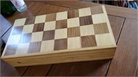 Stone Chess Set, Wood Board