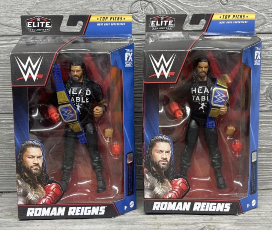 (2) Roman Reigns Action Figures