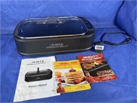 Power Smokeless Grill XL w/Manual, Griddle,