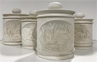 Hershey mold 1979 unpainted ceramic cookie jars