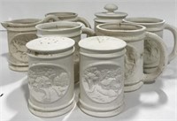 Various 1979 Hershey molds unpainted ceramic mugs