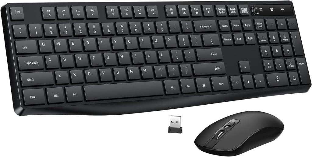 Wireless Keyboard and Mouse Combo, Lovaky 2.4G