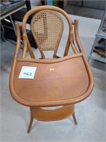 Bentwood cane seat and back high chair